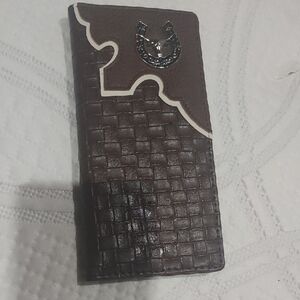 Source Unknown Brown and Silver Phone Case